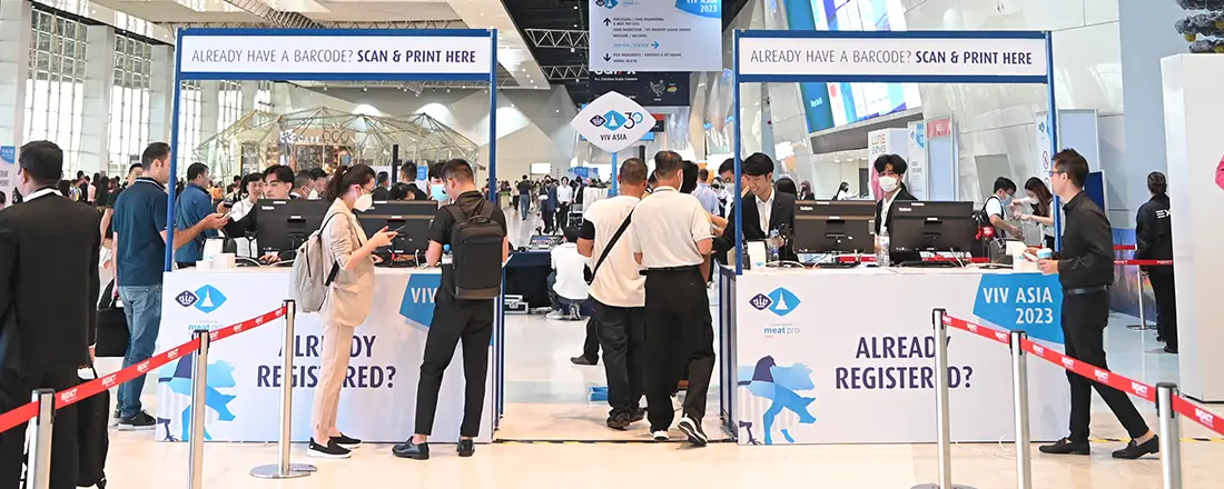 Visitor Registration Desk VIV Asia